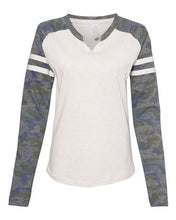 Women's Varsity Long Sleeve Tees - V Neck