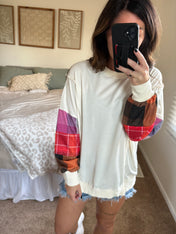 Plaid Pop Pullover PREORDER