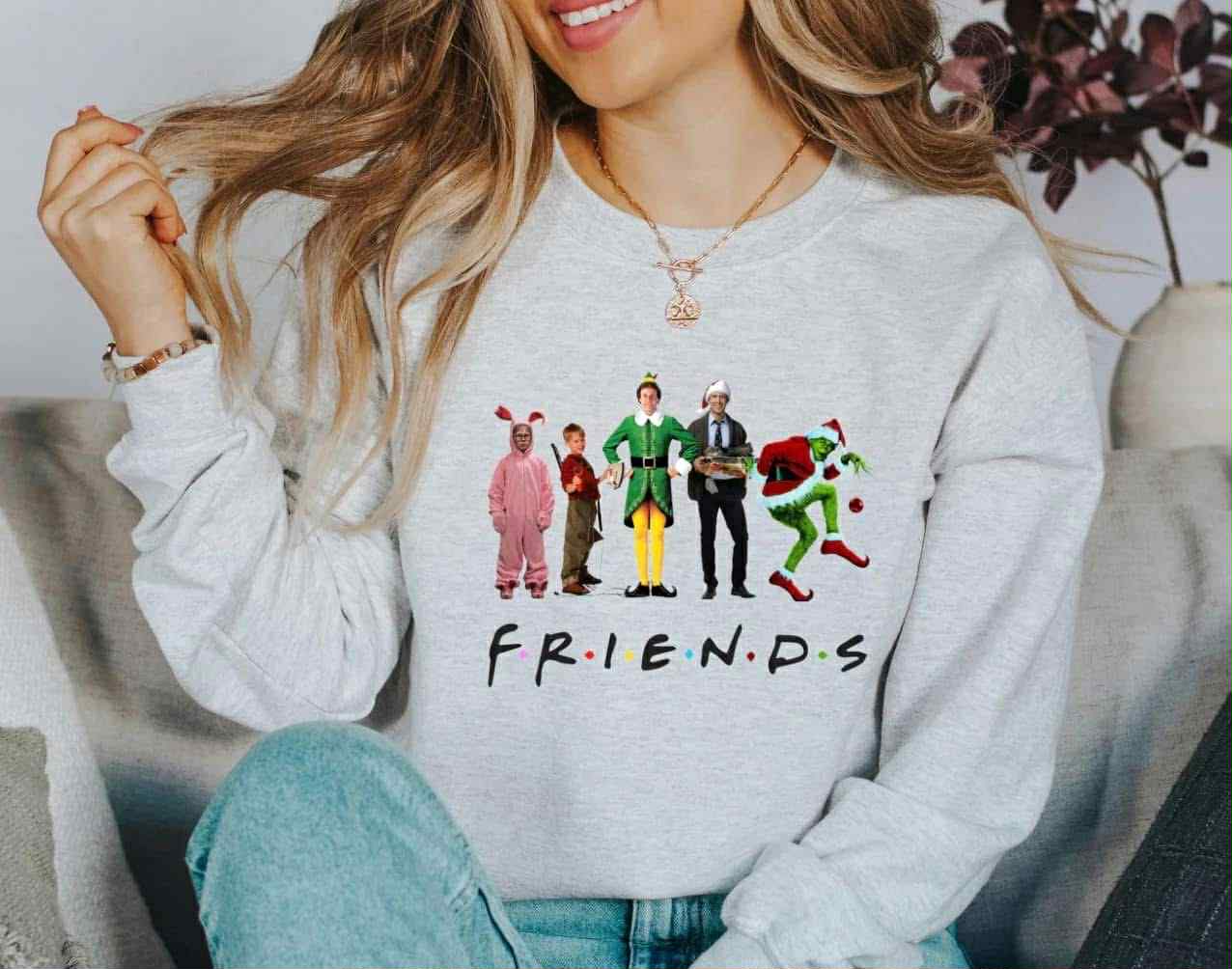 Christmas Friends Tee/Crewneck