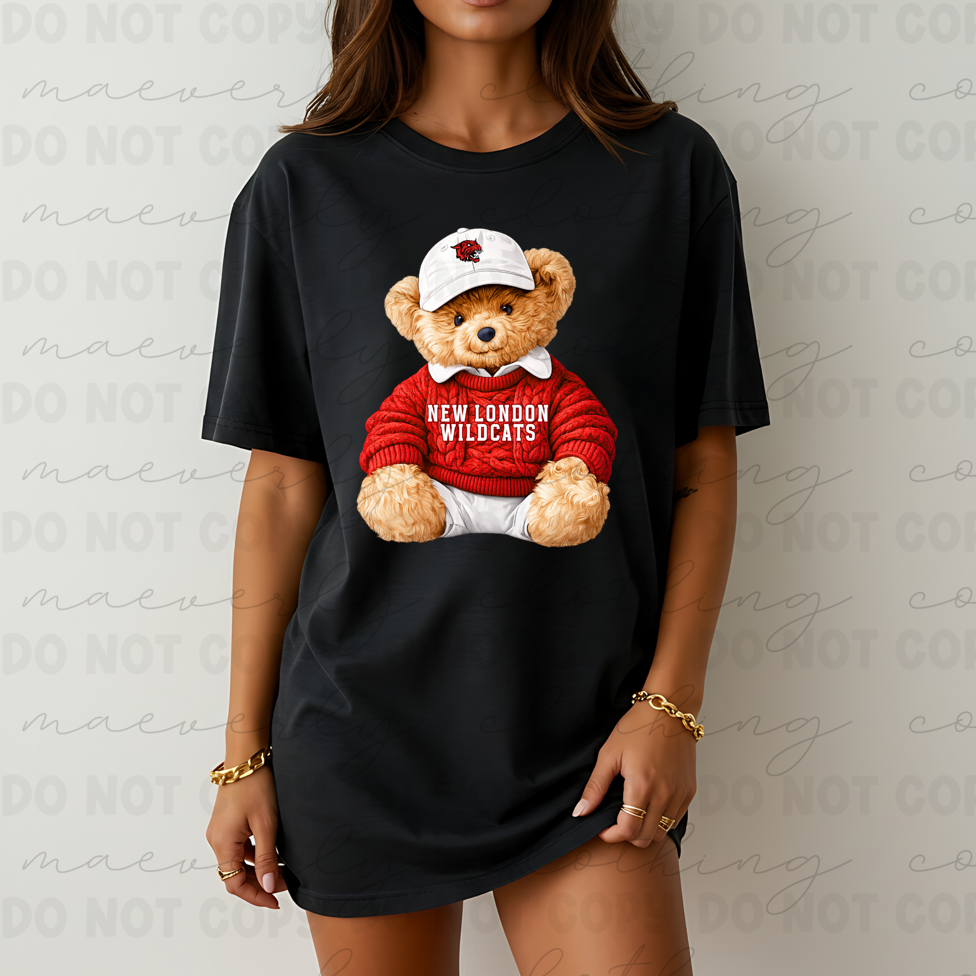 Any School/Any Team Preppy Bear Graphic