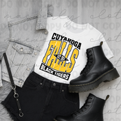 Cuyahoga Falls Varsity Stack Tee/Crewneck