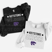 Keystone Wildcats Sideline Star Tee/Crewneck