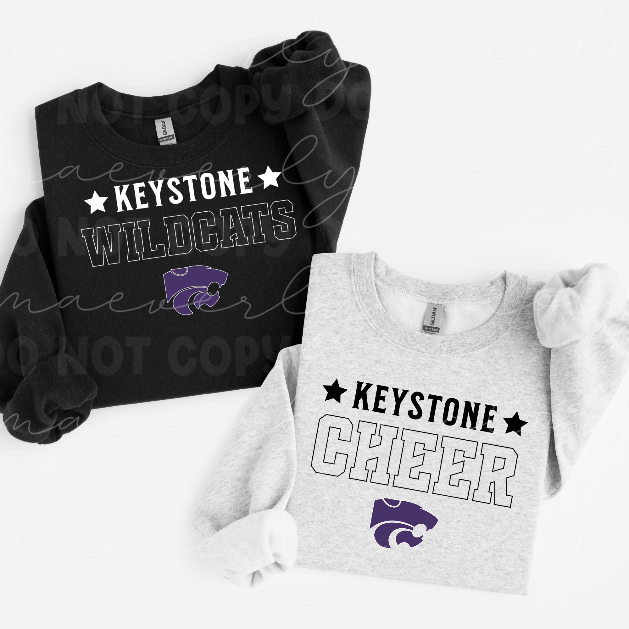 Keystone Wildcats Sideline Star Tee/Crewneck