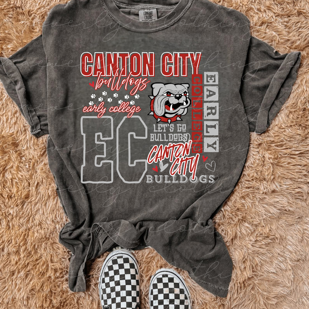 Canton City Bulldogs Pep Rally Remix Tee/Crewneck