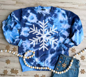 Snowflake Tie Dye Crewneck - PREORDER