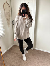 Everyday Ease Ribbed Henley PREORDER