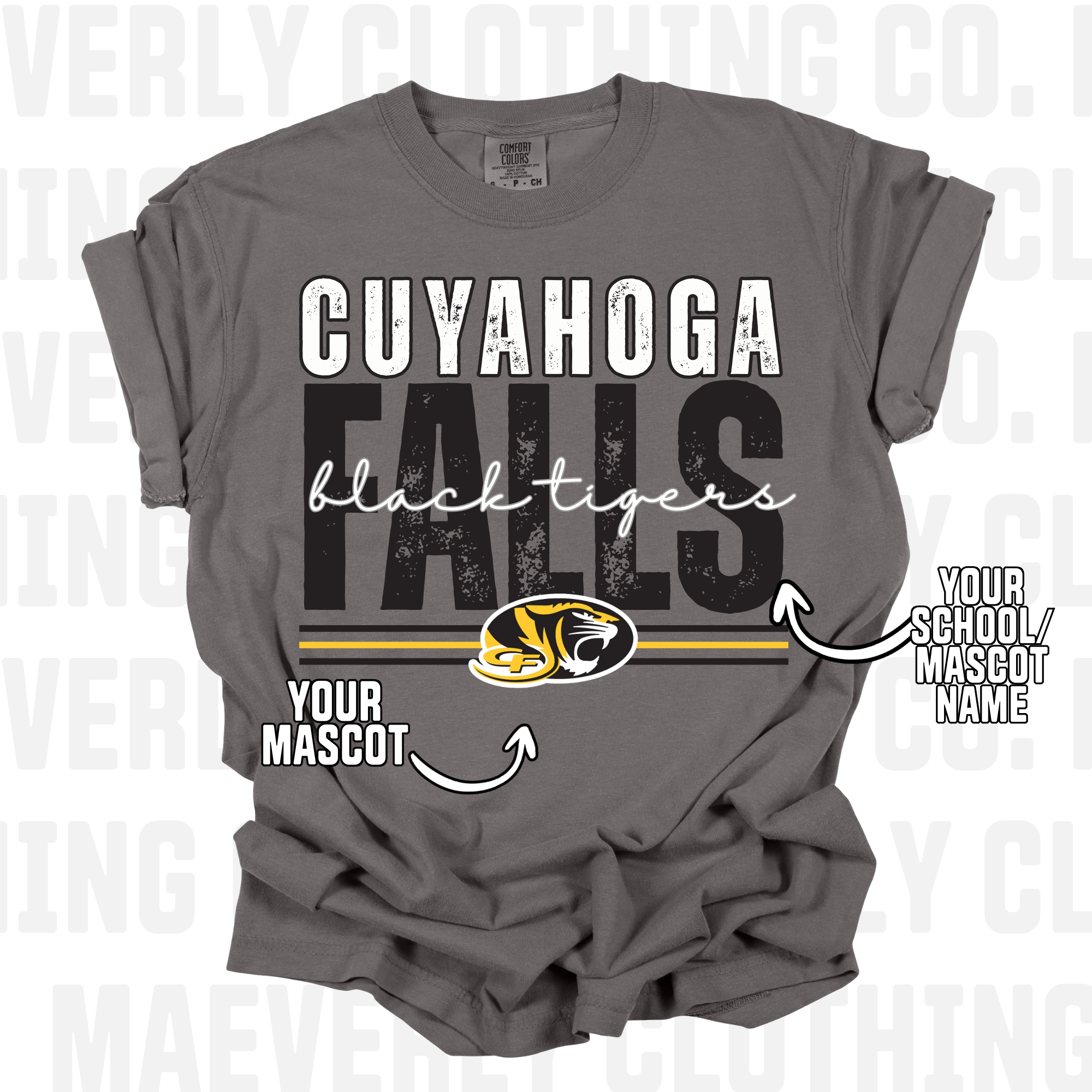 Any School/Any Team Varsity Script Mix Graphic