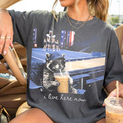I Live Here Now - CHOOSE YOUR SCENARIO - Comfort Colors Pepper Tee