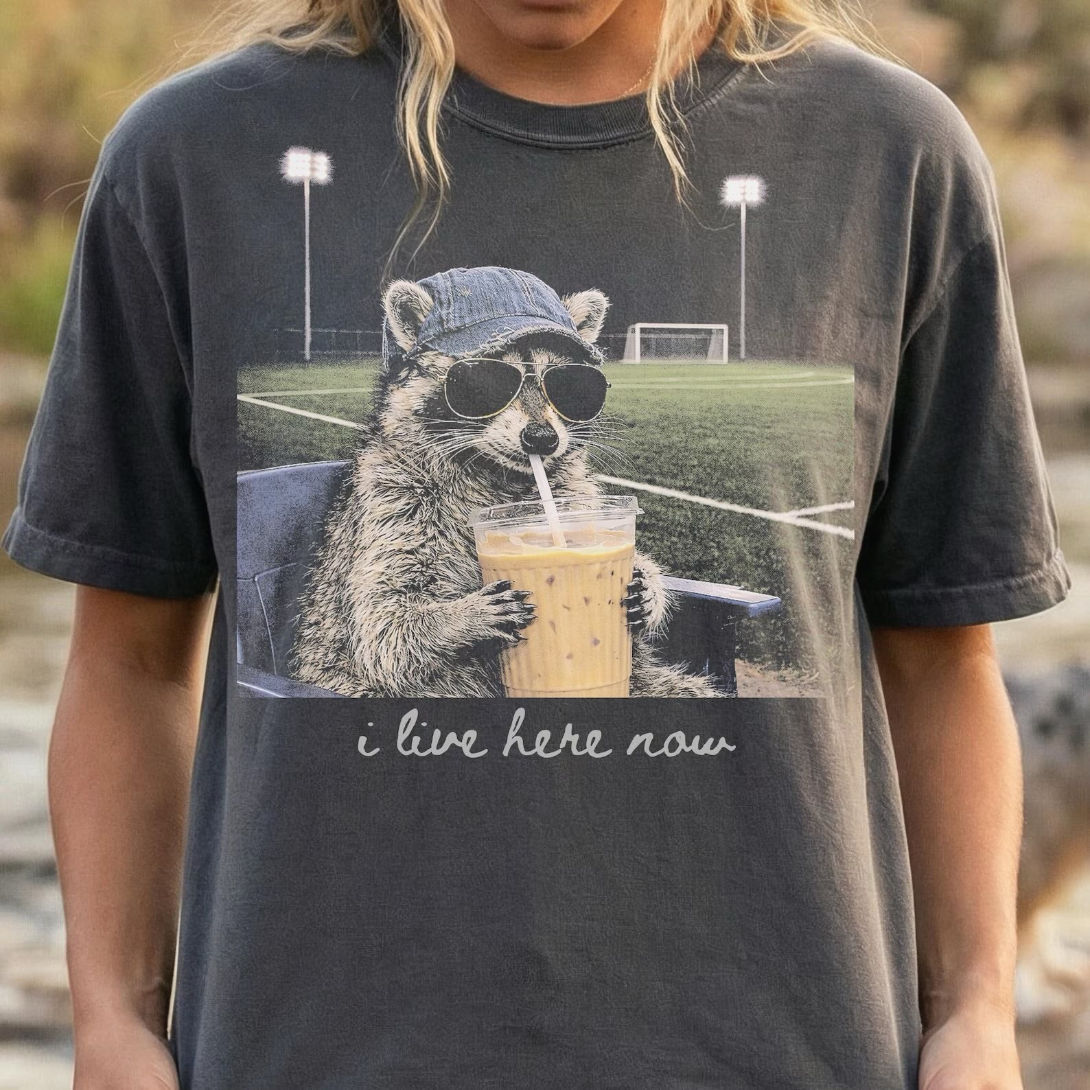 I Live Here Now - CHOOSE YOUR SCENARIO - Comfort Colors Pepper Tee