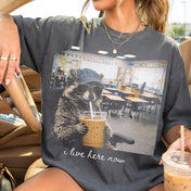 I Live Here Now - CHOOSE YOUR SCENARIO - Comfort Colors Pepper Tee