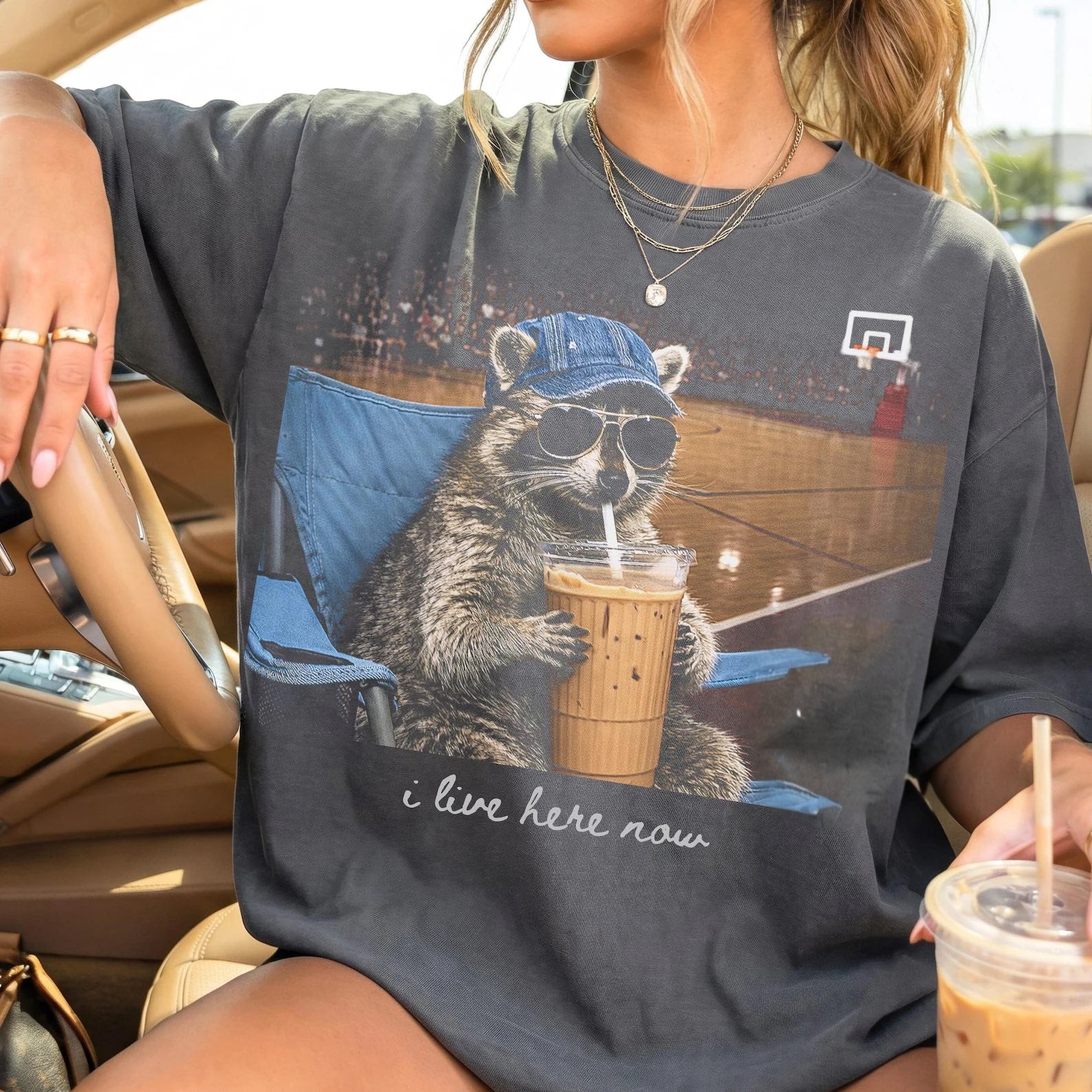 I Live Here Now - CHOOSE YOUR SCENARIO - Comfort Colors Pepper Tee