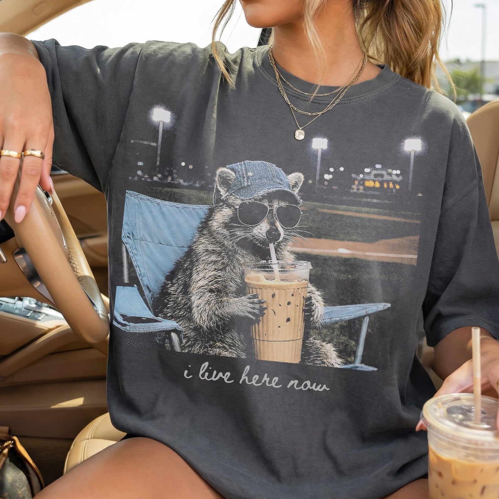 I Live Here Now - CHOOSE YOUR SCENARIO - Comfort Colors Pepper Tee
