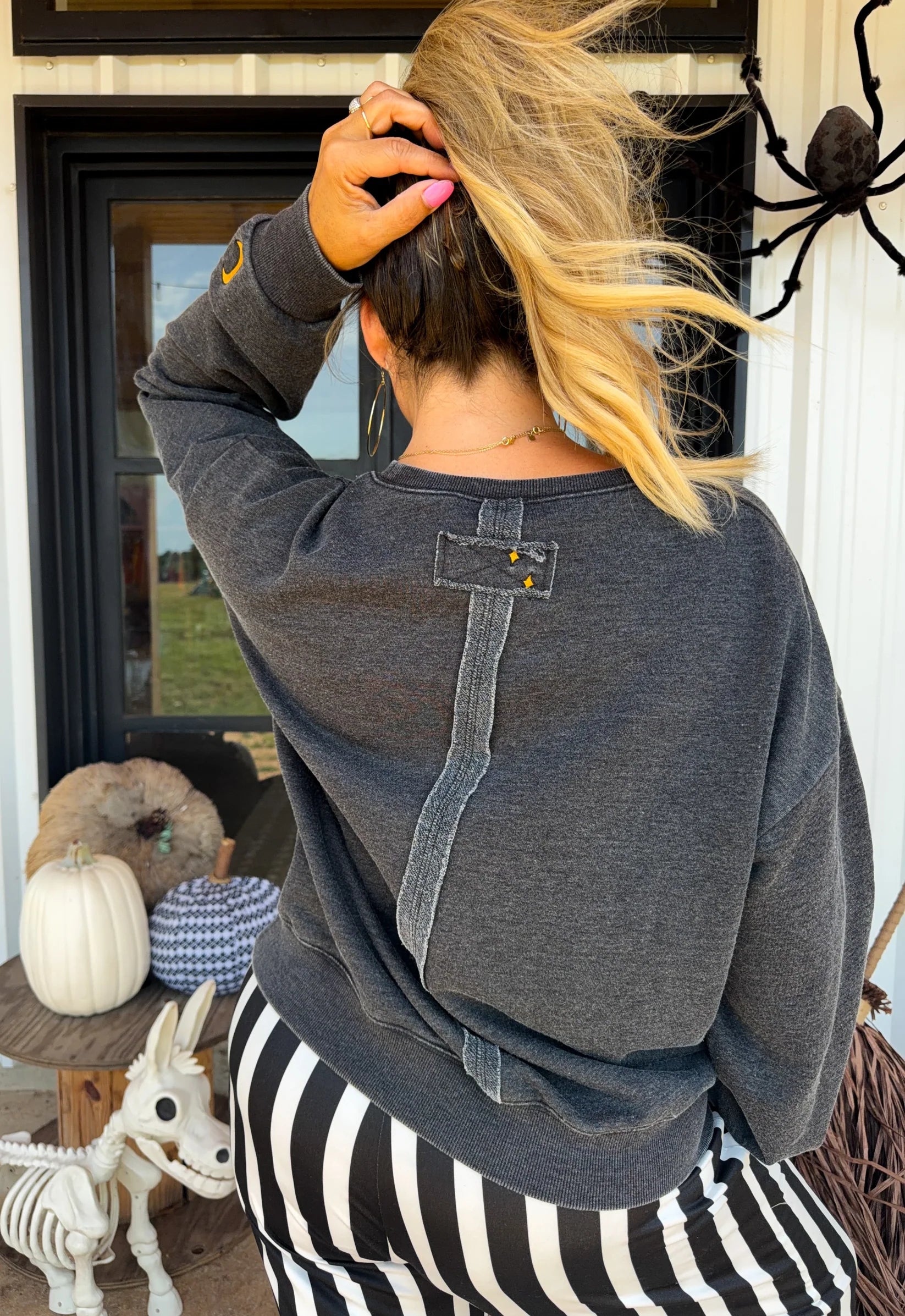 PREORDER: Ghost Embroidery Pullover, Early September Arrival