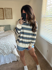 Casual Comfort Striped Pullover PREORDER