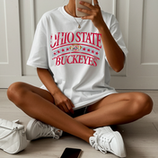 Vintage Football Stripe || Ohio State Buckeyes