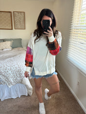 Plaid Pop Pullover PREORDER