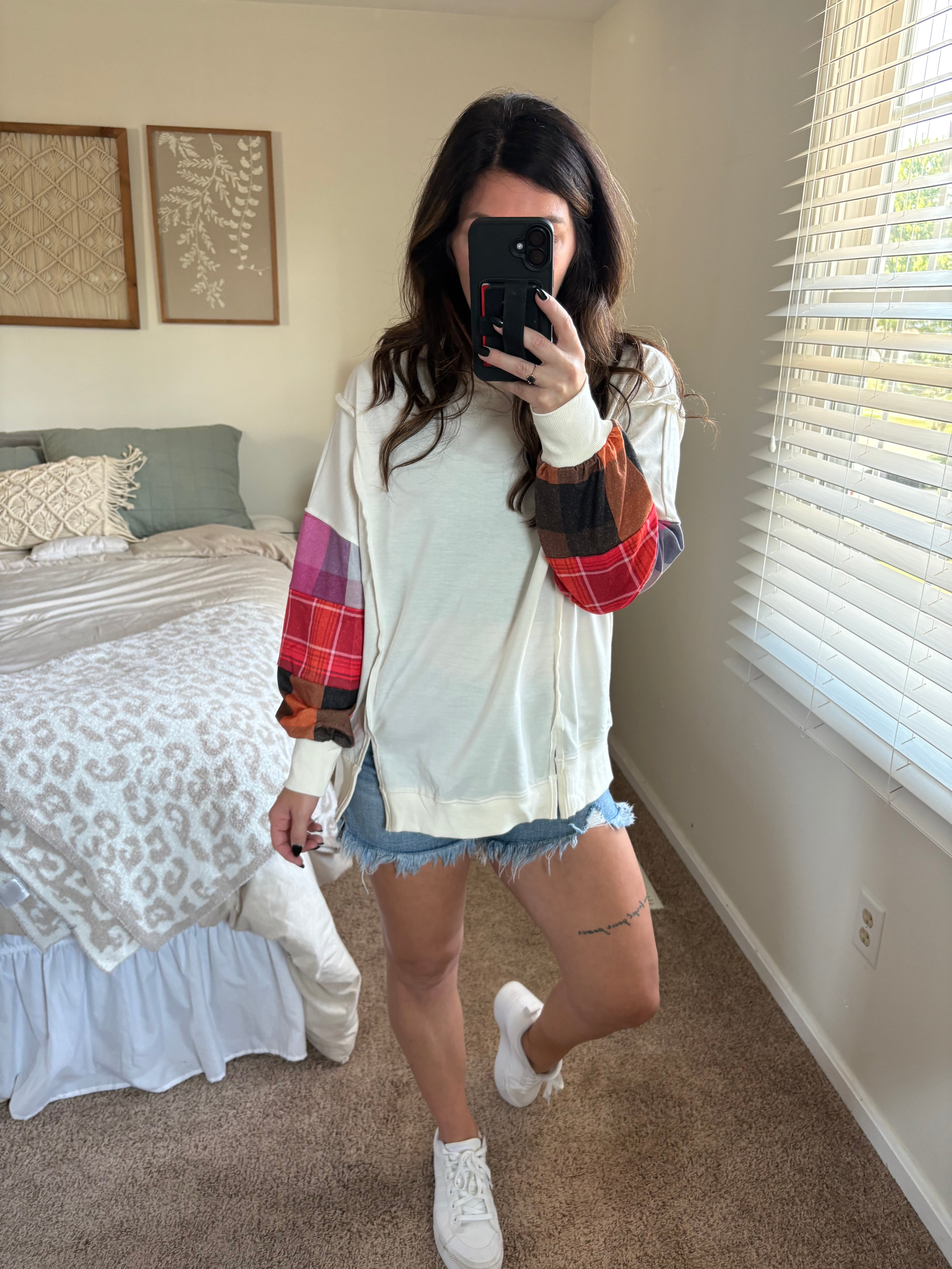 Plaid Pop Pullover PREORDER