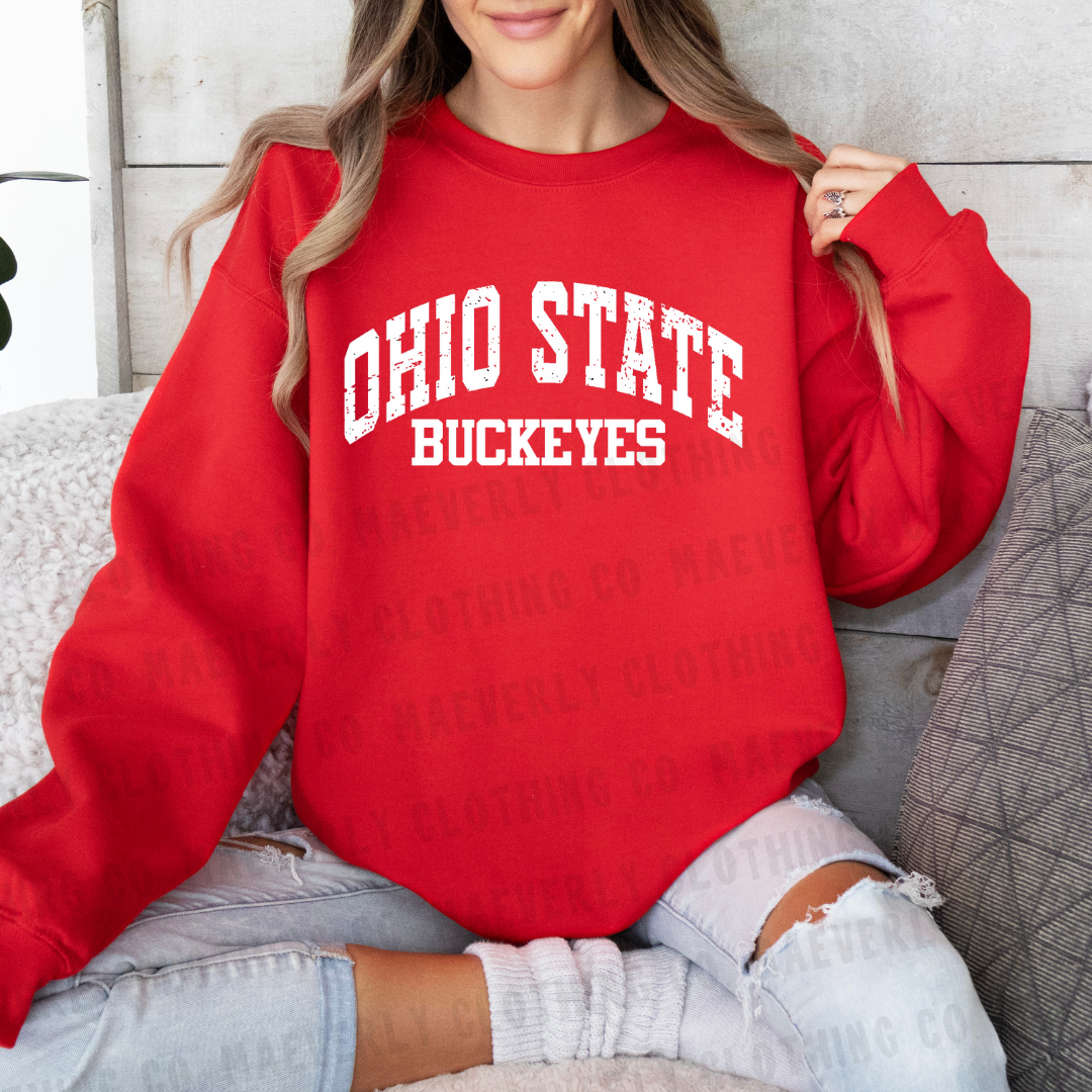 Vintage Distressed OSU Tee/Crewneck