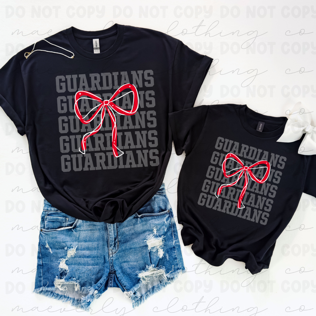 Guardians Varsity Bow Tee/Crewneck
