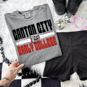 Canton City Bulldogs Bold Block Stack Tee/Crewneck