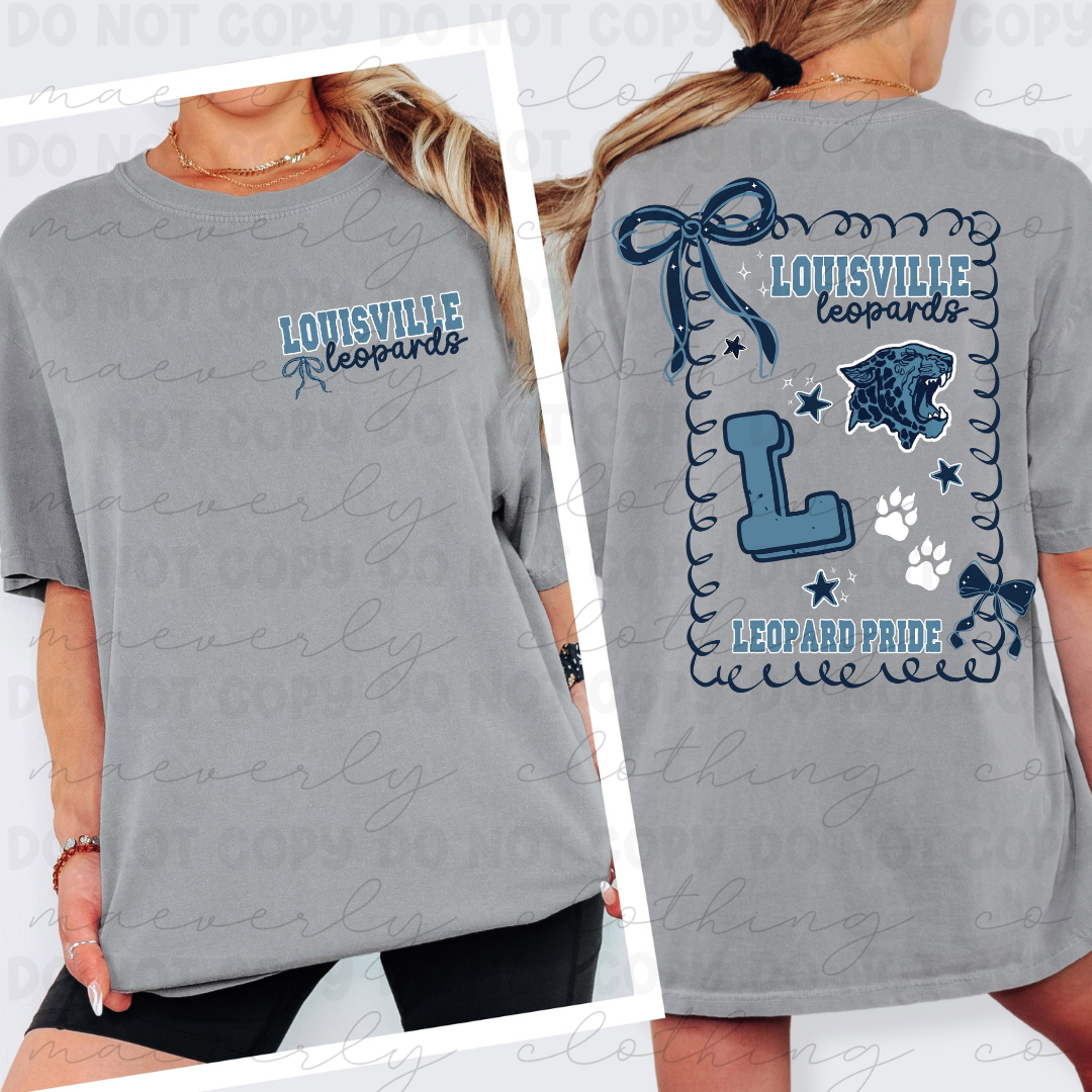 Louisville Leopards Coquette Spiritwear Graphic
