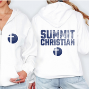 Summit Christian Monotone Mascot Full Zip Hoodie