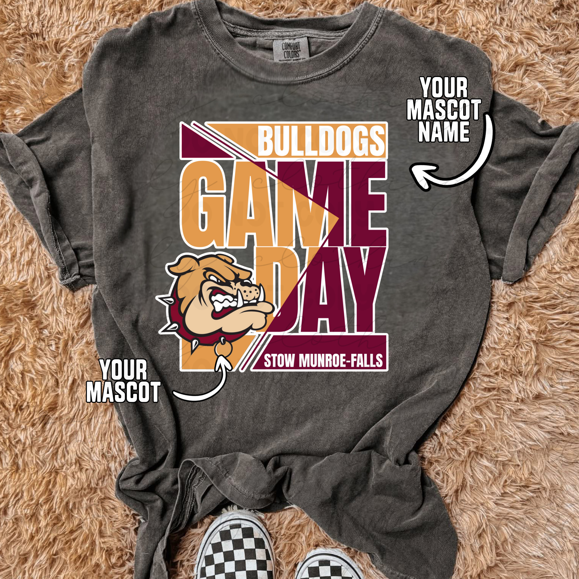 Custom Game Day Vibes Tee/Crewneck - ANY SCHOOL/TEAM