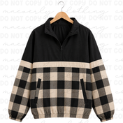 The Autumn Club Quarter Zip | Black Buffalo Plaid Preorder [ETA 4-5.5 weeks]