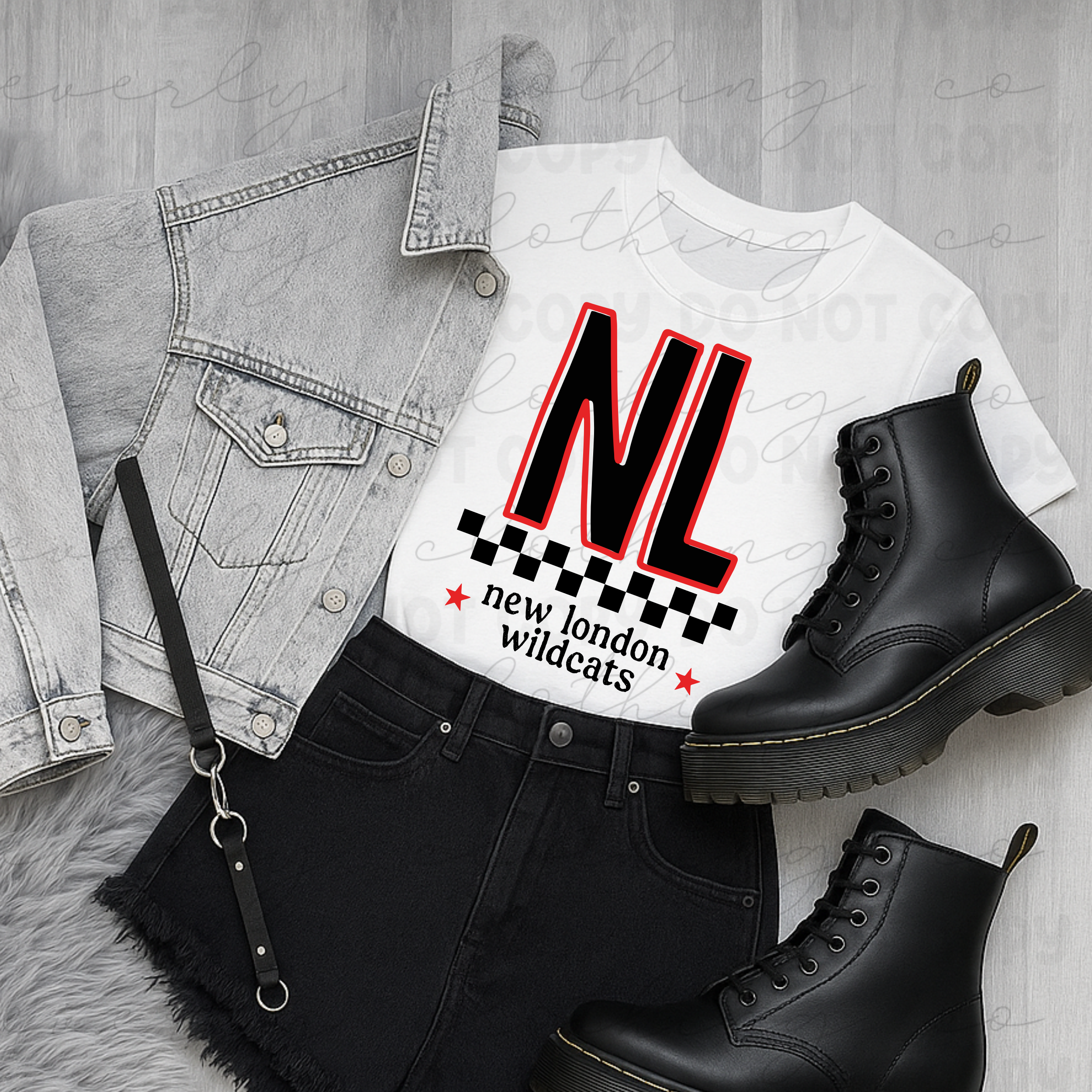 New London Checkered Pride Tee/Crewneck