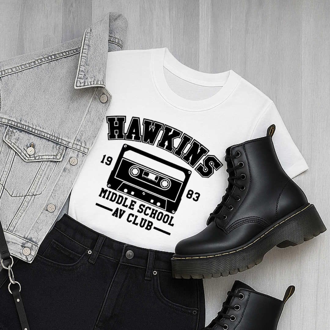 Hawkins AV Club Tee/Crewneck