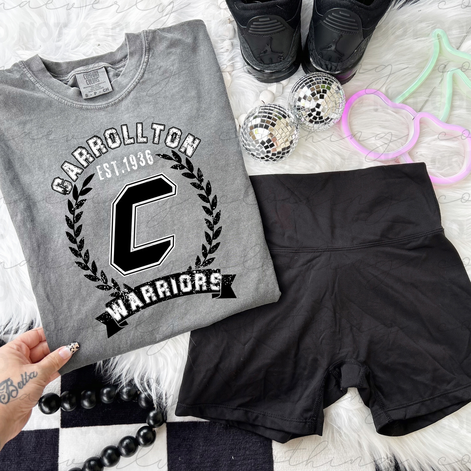 Carrollton Warriors Old School Graphic