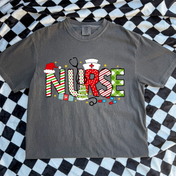 Cute Nurse Christmas Tee/Crewneck