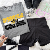CF Middle School Bold Block Stack Tee/Crewneck