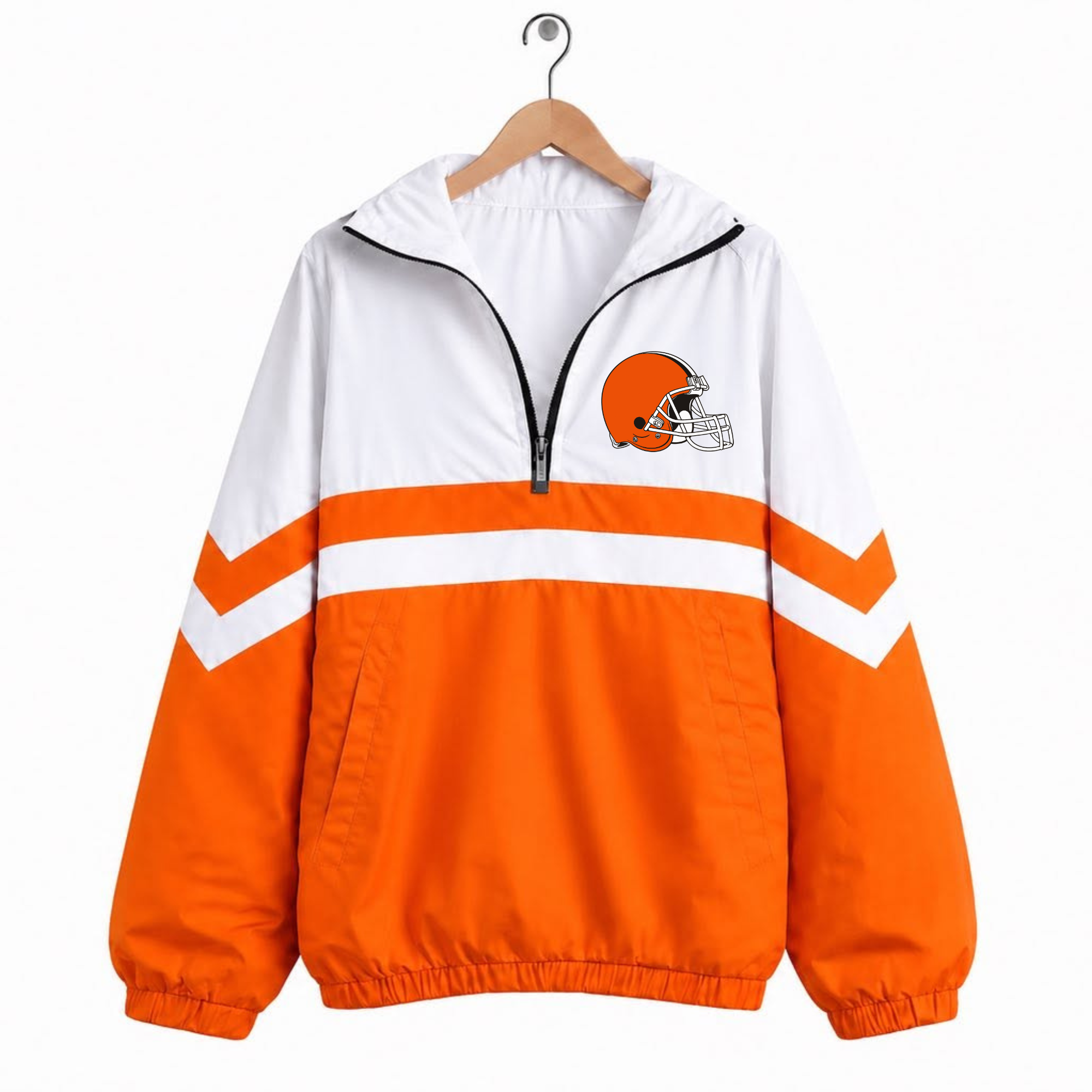The Varsity Club Quarter Zip - Cleveland Browns - Solid Orange [ETA 5-6.5 weeks]