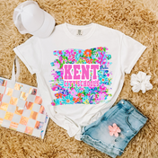 Kent City Schools Bright Floral Tee/Crewneck