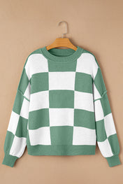 Fan Zone Check Sweater - PREORDER