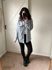 Quilted Coziness Shacket PREORDER