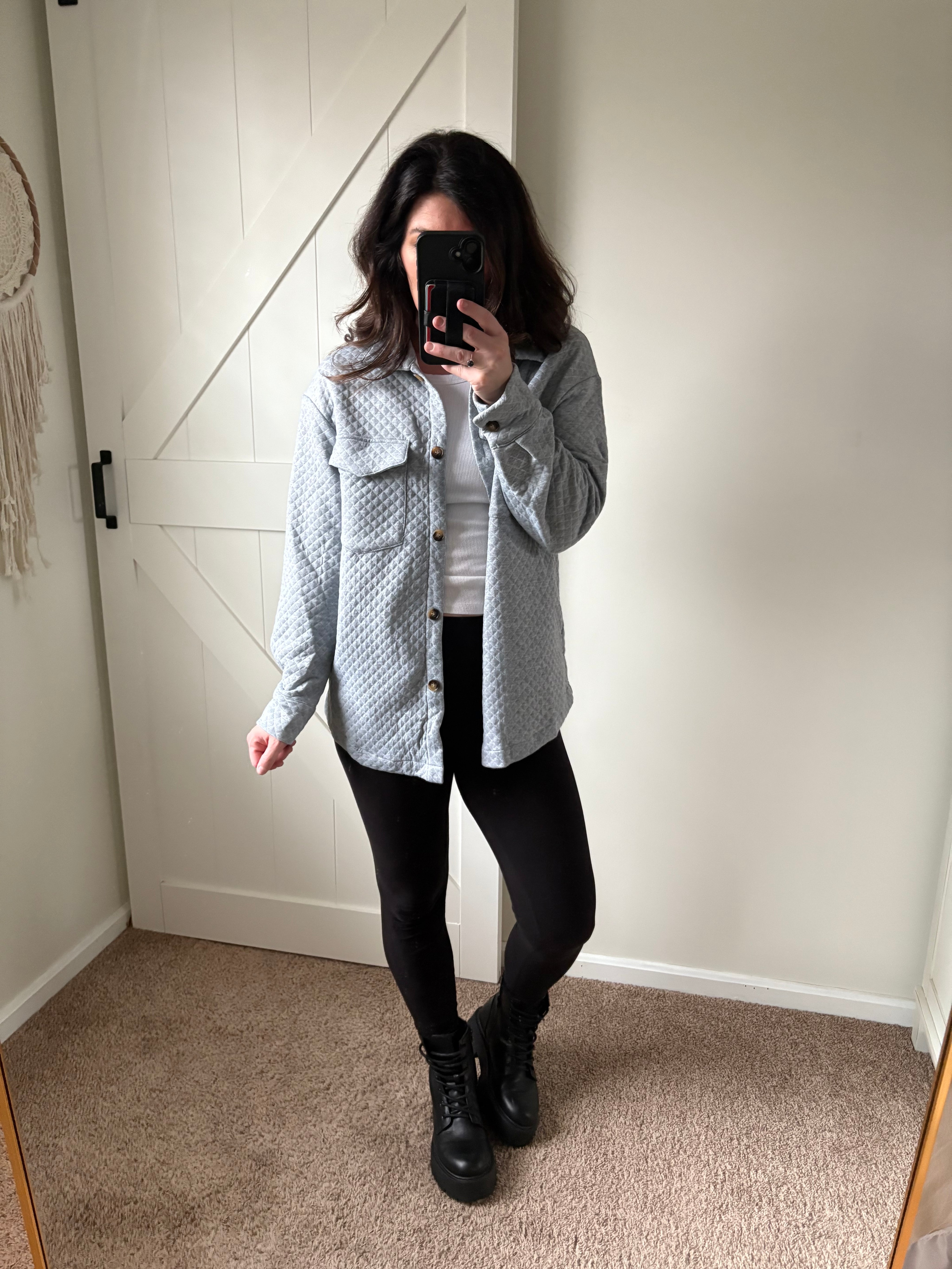 Quilted Coziness Shacket PREORDER