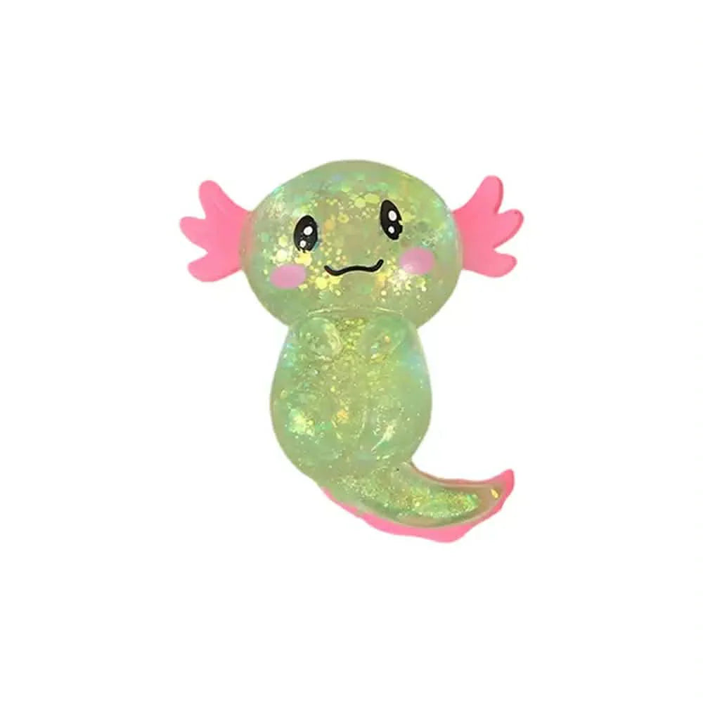 READY TO SHIP : Axolotl Glitter Squishy