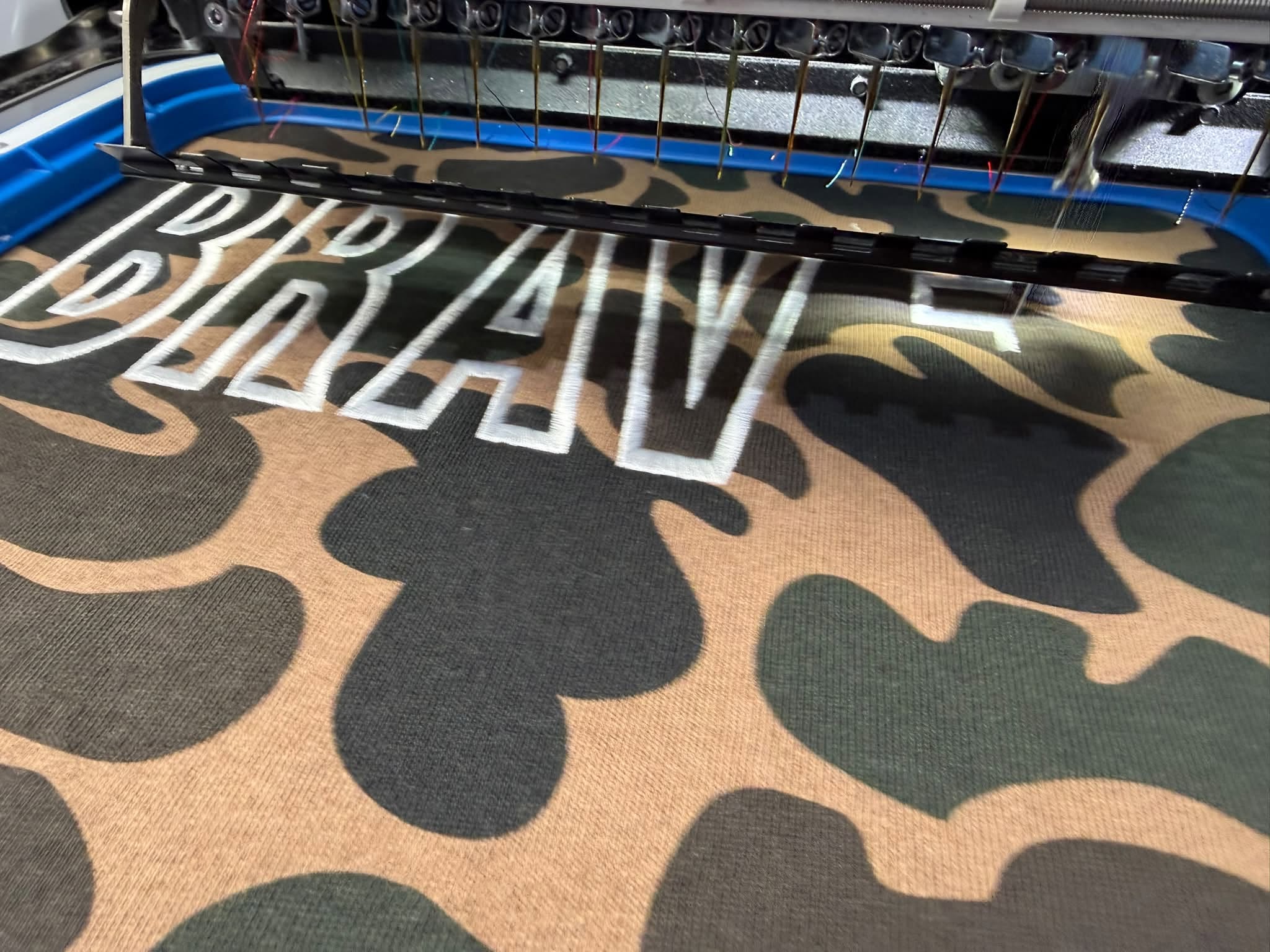 Custom Embroidered Duck Camo Hoodie PREORDER