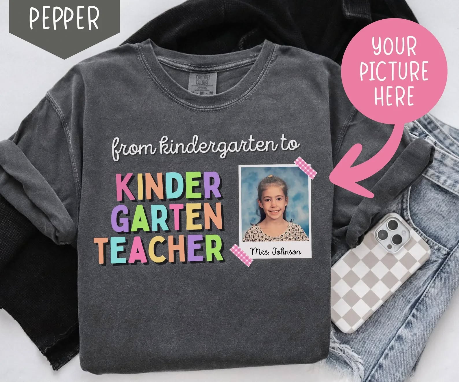 From Kid to Teacher Custom Photo Graphic