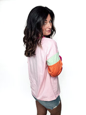 Bright Days Color Block Long Sleeve Top - PREORDER