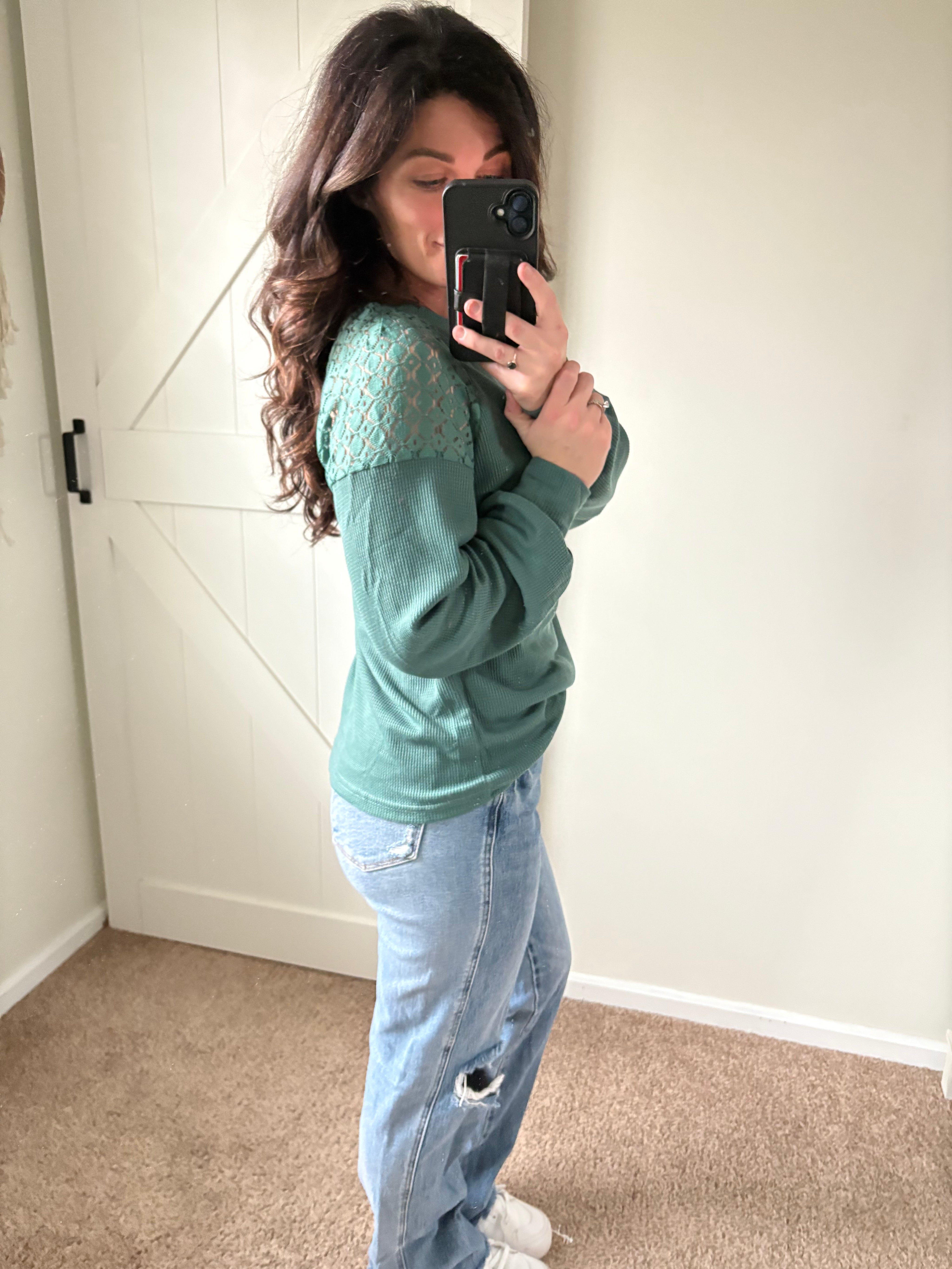 Sweet Detail Waffle Top PREORDER