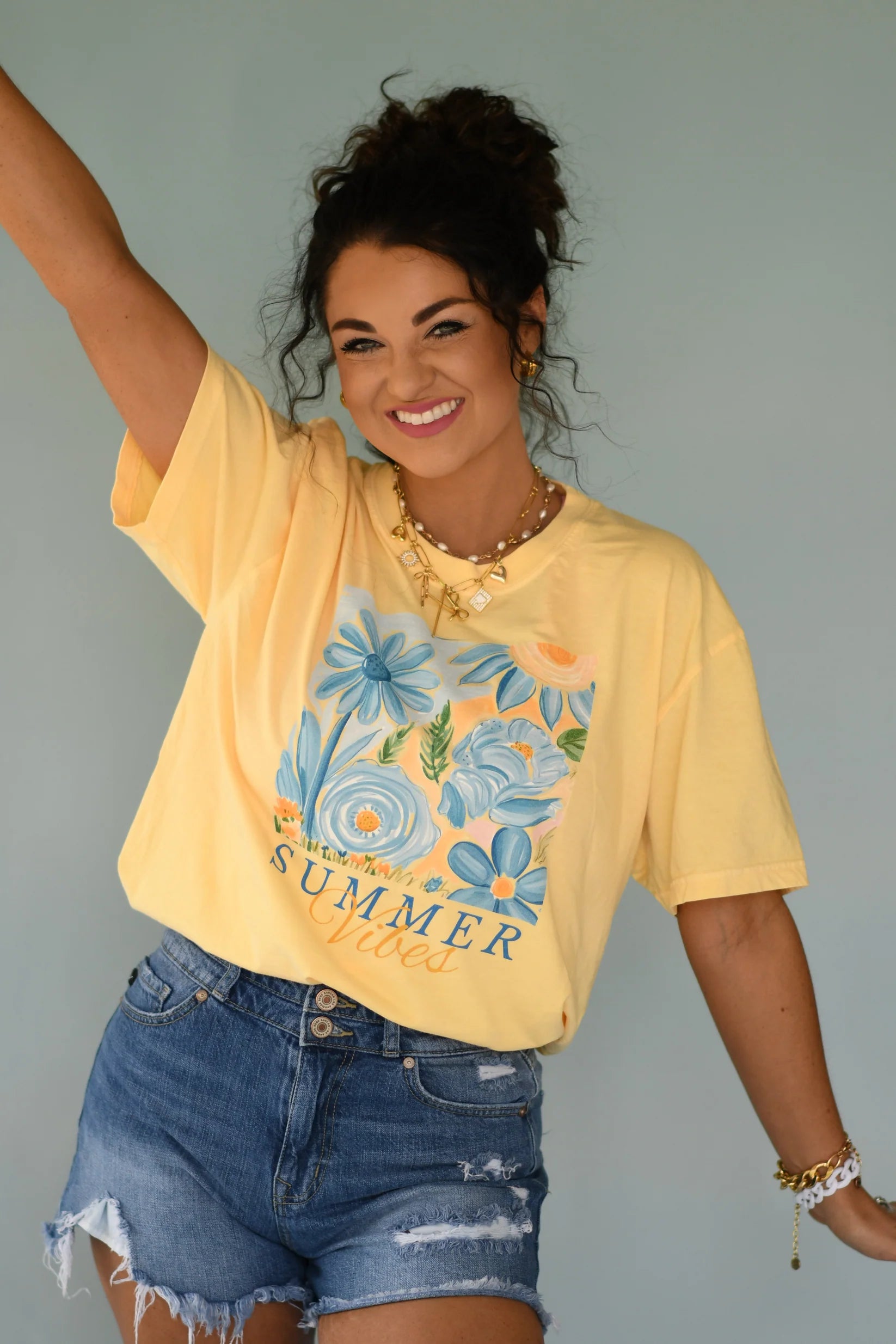 Summer Vibes Florals Tank/Tee