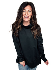 Timeless Ease Cowl Neck Top - PREORDER