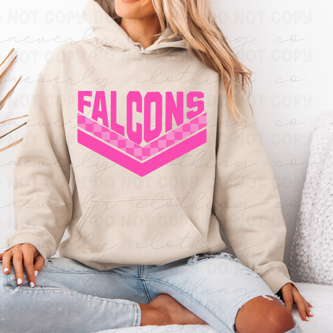 Field Falcons Pink Out Chevron Tee/Crewneck