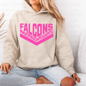 Field Falcons Pink Out Chevron Tee/Crewneck