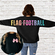 Flag Football Custom Back Crewneck