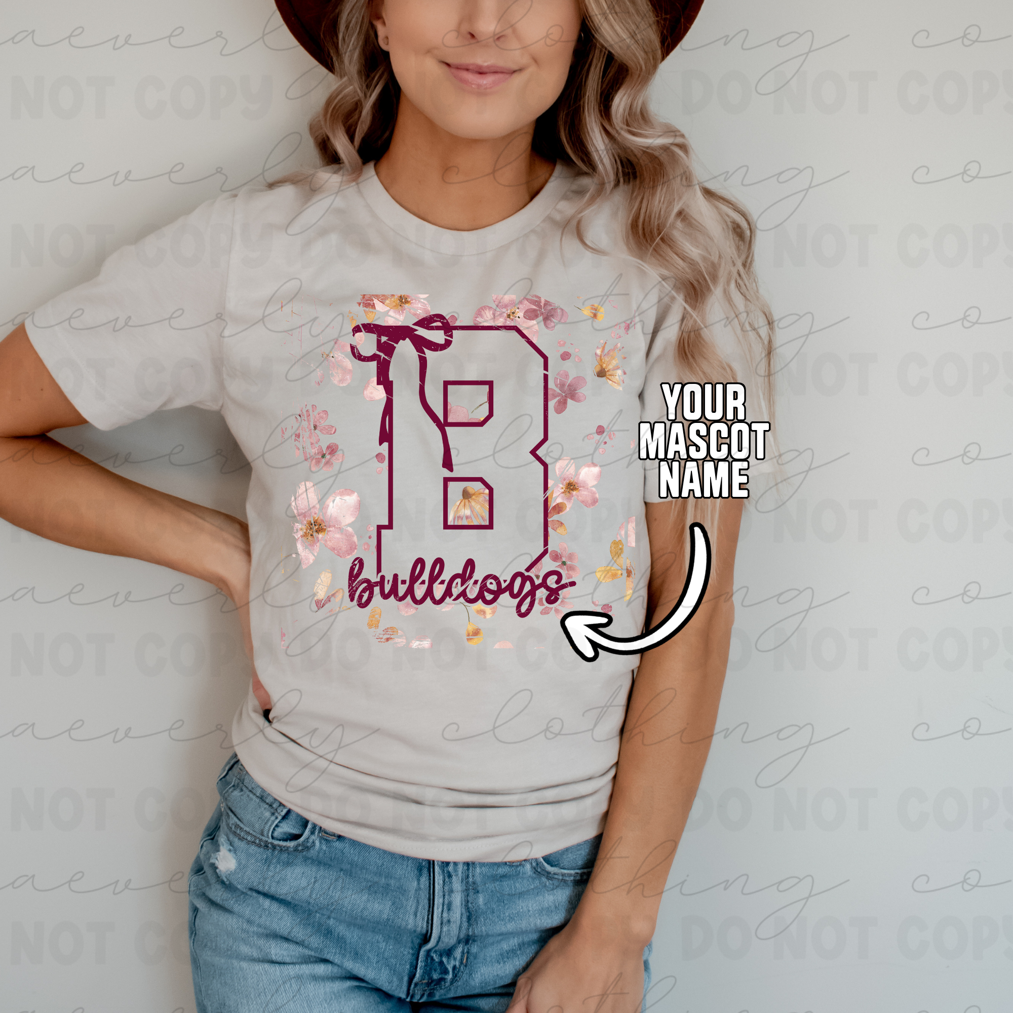 Custom Spirit Bloom Tee/Crewneck - ANY SCHOOL/TEAM