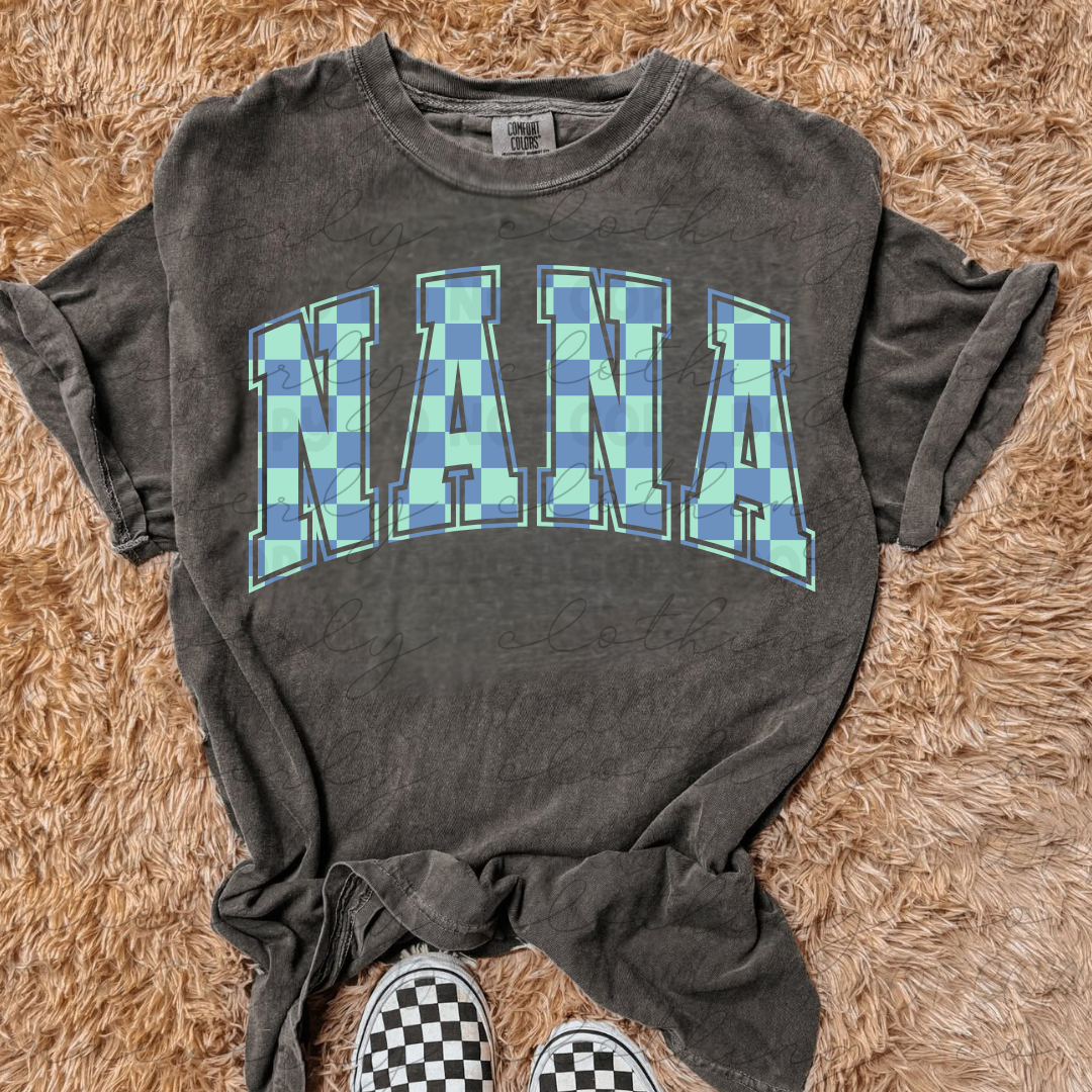 Personalized Checkered Tee/Crewneck